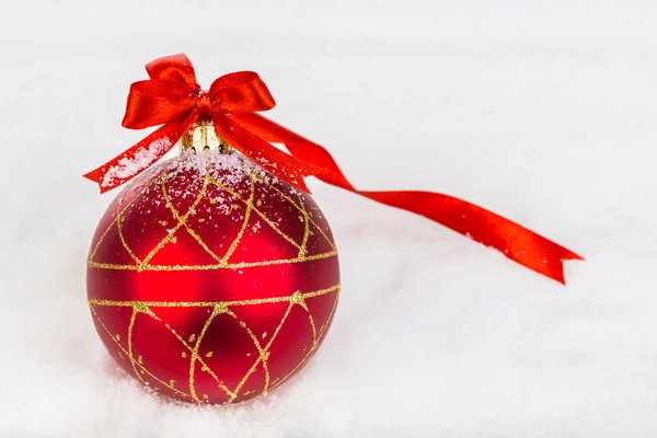 Decoración de Navidad con nieve — Foto de Stock