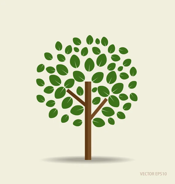 Árbol estilizado. Ilustración vectorial . — Archivo Imágenes Vectoriales