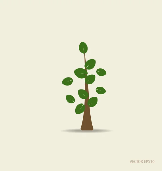 Arbre stylisé. Illustration vectorielle . — Image vectorielle