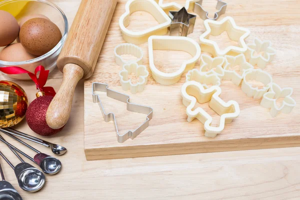 Christmas cookies preparation — Stock Photo, Image