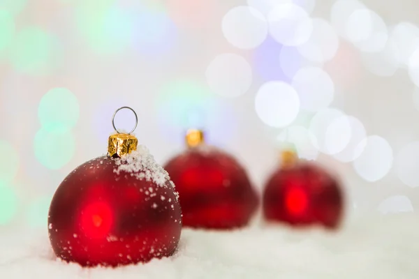 Decoración de Navidad con nieve — Foto de Stock