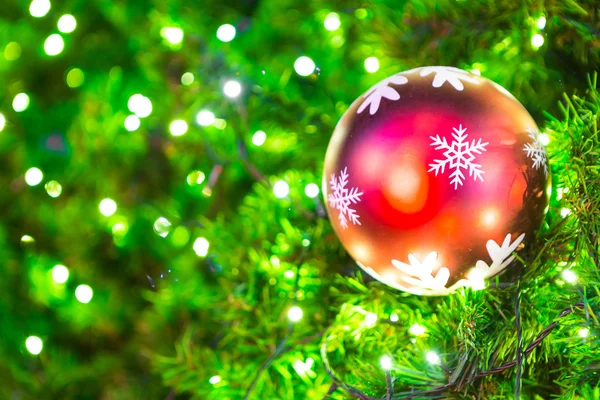 Closeup of Christmas-tree decorations — Stock Photo, Image