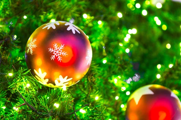 Closeup of Christmas-tree decorations — Stock Photo, Image