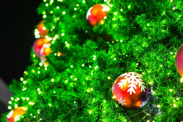 Closeup of Christmas-tree decorations — Stock Photo, Image