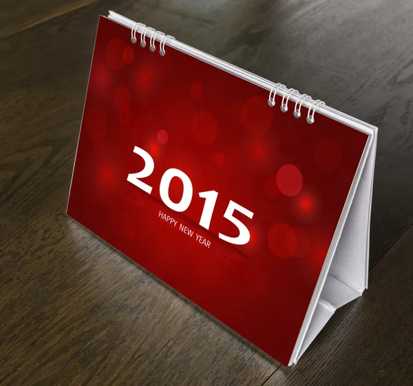 Calendrier sur table en bois Année 2015 — Photo