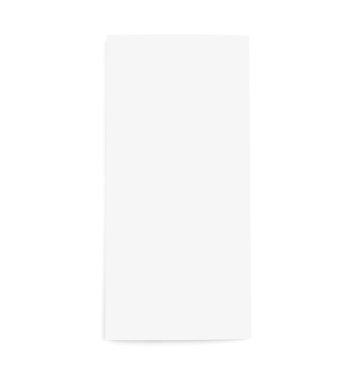 Beyaz arka plan beyaz boş broşür kağıt