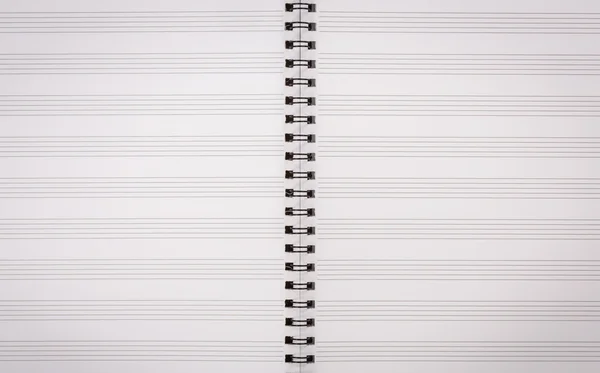 Папір для музичних нот — стокове фото