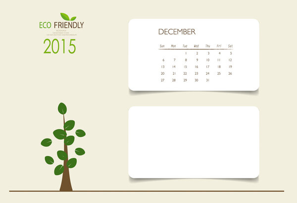 2015 календарь, месячный шаблон календаря на декабрь. Вектор il
