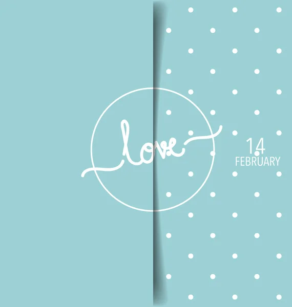 Joyeux Valentine's Day design de carte de voeux — Image vectorielle