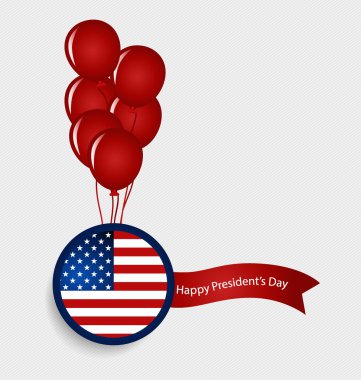 Happy Presidents Day. Presidents day banner illustration design  clipart