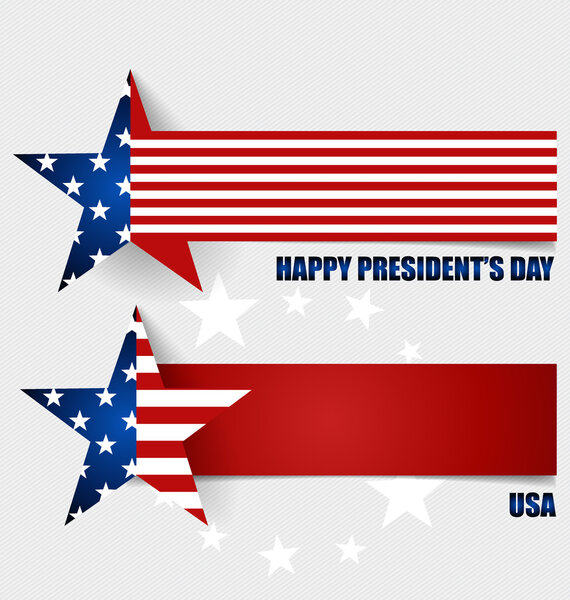 Happy Presidents Day. Presidents day banner illustration design 