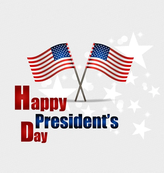 Happy Presidents Day. Presidents day banner illustration design — Stock Vector