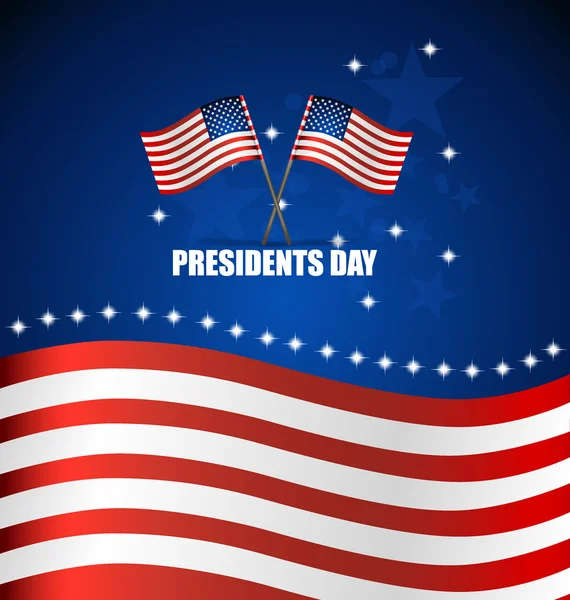 Feliz Día del Presidente. Presidentes día banner ilustración diseño — Vector de stock