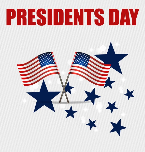 С Днем Президента. Дизайн баннеров президентского дня — стоковый вектор