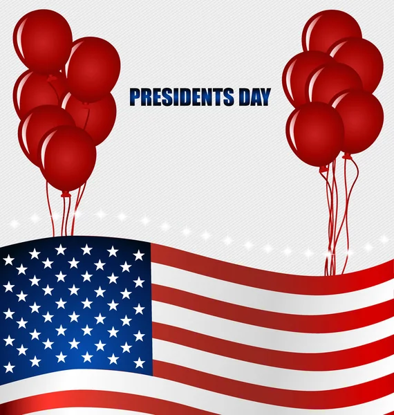 Feliz Día del Presidente. Presidentes día banner ilustración diseño — Vector de stock