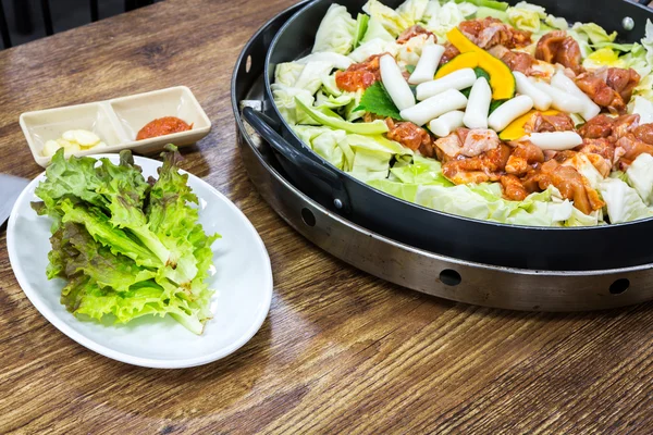 Chicken vegetable stir-fry — Stock Photo, Image