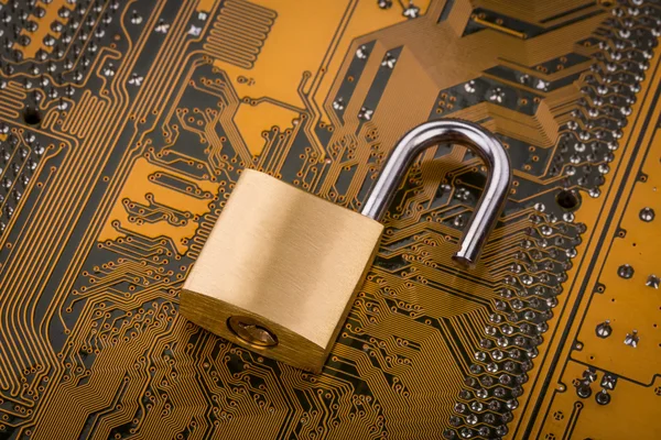 Koruma kavramı: bilgisayar devre kartı üzerinde güvenlik kilit