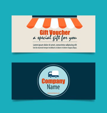 Hediyelik Kuponlar iş kavramı, Infographics arka plan ile. VEC