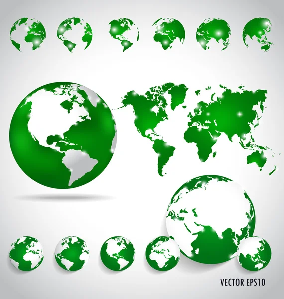 Carte du monde, illustration vectorielle . — Image vectorielle