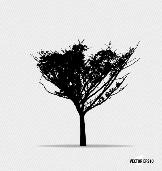 Silueta stromu. vektorové ilustrace. — Stockový vektor