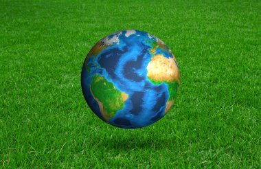 taze bahar yeşil çimen (Bu resim furnis unsurları Earth'te