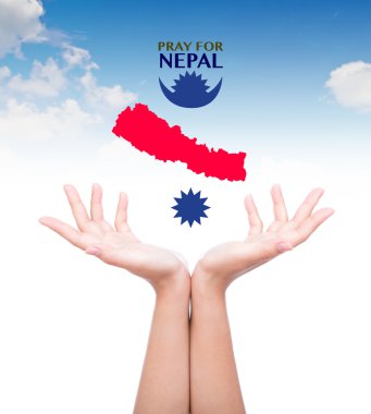 Pray for Nepal. Earthquake Crisis clipart