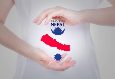 Pray for Nepal. Earthquake Crisis clipart