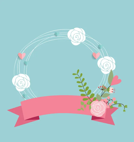 Mutlu anneler günü çiçek buketleri arka plan, vektör illus — Stok Vektör