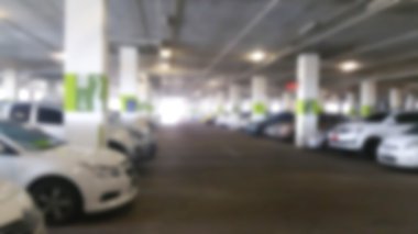 Soyut bulanıklık kapalı otopark