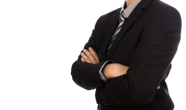 白い背景の上のスーツのビジネスマン — ストック写真