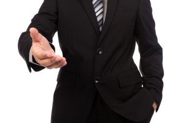 işadamı için el sıkışma sunan 
