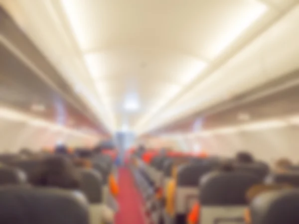 抽象的なぼかし飛行機の機内 — ストック写真