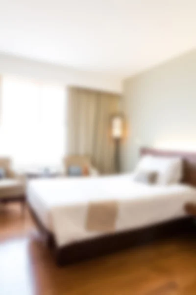 Flou abstrait Intérieur de la chambre d'hôtel confortable moderne — Photo