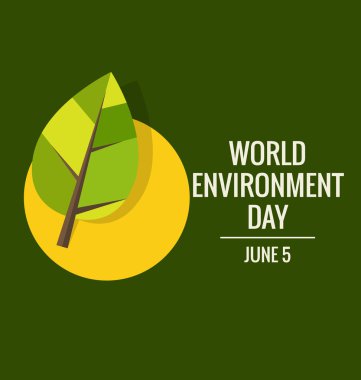 Dünya Çevre Günü konsepti. Vektör illüstrasyonu