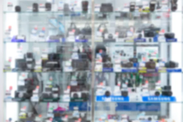 Abstract blur camera shop — Stock Photo, Image