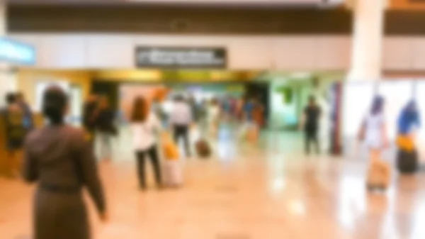Pasajero borroso abstracto en el aeropuerto — Foto de Stock