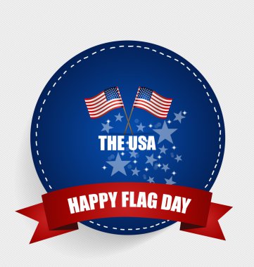 Amerikan bayrağı gün, June bayrak günü 14. Vektör çizim.