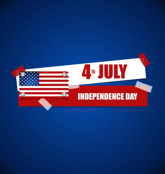 Buona festa dell'indipendenza degli Stati Uniti d'America. American F — Vettoriale Stock
