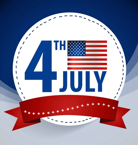Happy Den nezávislosti karty Spojené státy americké. americký f — Stockový vektor