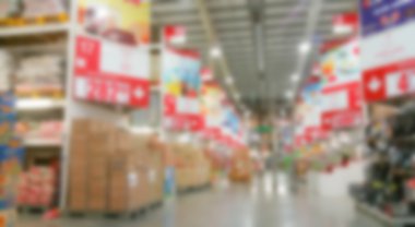 Soyut bulanıklık süpermarket