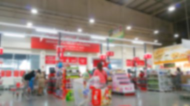 Soyut bulanıklık süpermarket