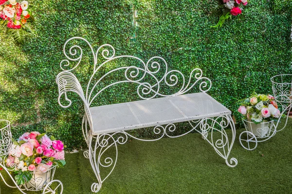 Decorated and wedding chair — Stock Photo, Image