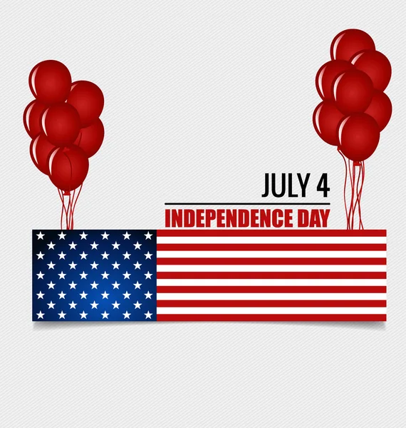 快乐的独立日卡美国的美国。美国 f — 图库矢量图片