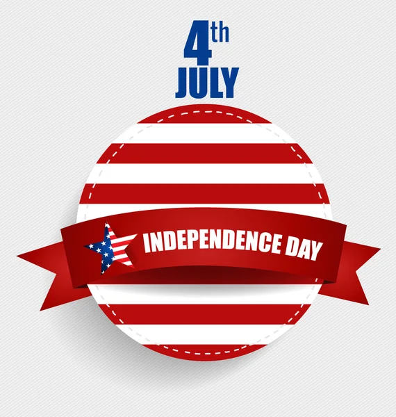 Happy independence day card United States of America. 4 th of Ju — Stock Vector