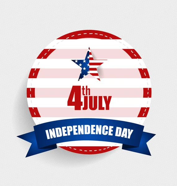 Happy independence day card États-Unis d'Amérique. 4 ème de Ju — Image vectorielle