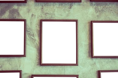 Çerçeve Duvar ile Vintage (filtre uygulanmış görüntü işlenen vintage ef