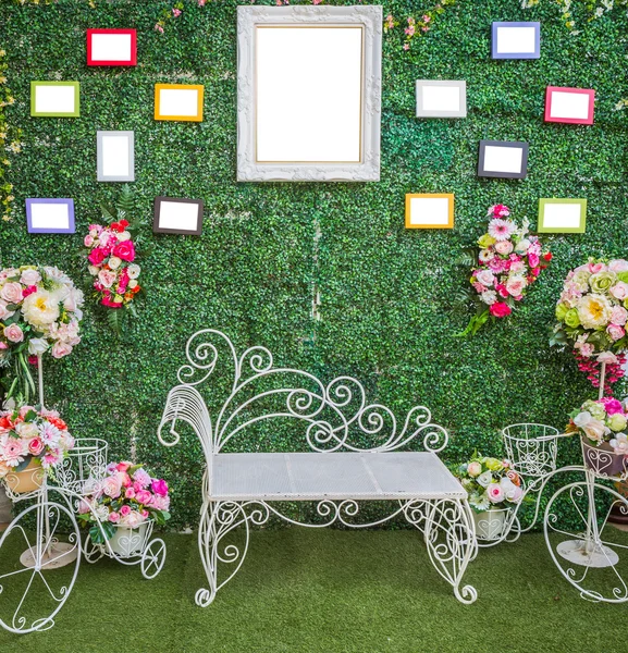 Pretty wedding picture frame — Stock Photo, Image