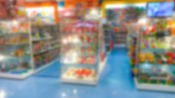 Obchod s hračkami abstraktní rozostření — Stock fotografie