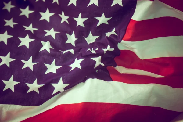 American flag in water ( Filtered image processed vintage effect. ) — Stock Photo, Image
