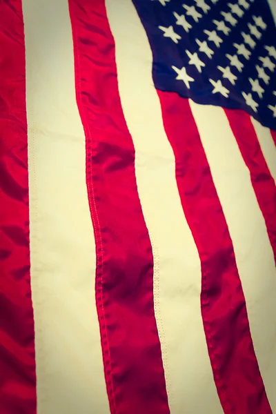 Amerikai zászló (szűrt kép feldolgozott Vintage hatása. ) — Stock Fotó